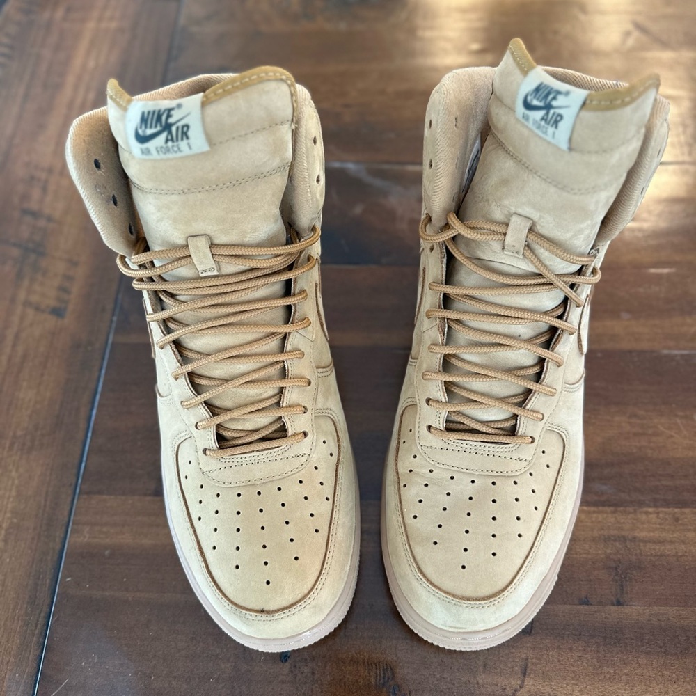 Nike Air Force 1 High Flax Wheat Gum Sole – Size (12)